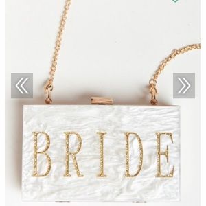 Show Me Your Mumu “BRIDE” marble clutch
